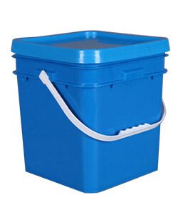 Blue Square Plastic Bucket
