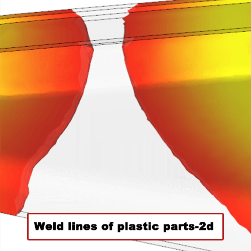 Weld lines of plastic parts-2d