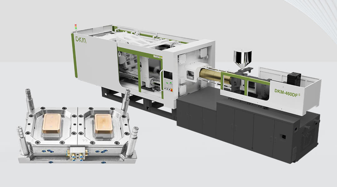 Plastic box injection molding machine